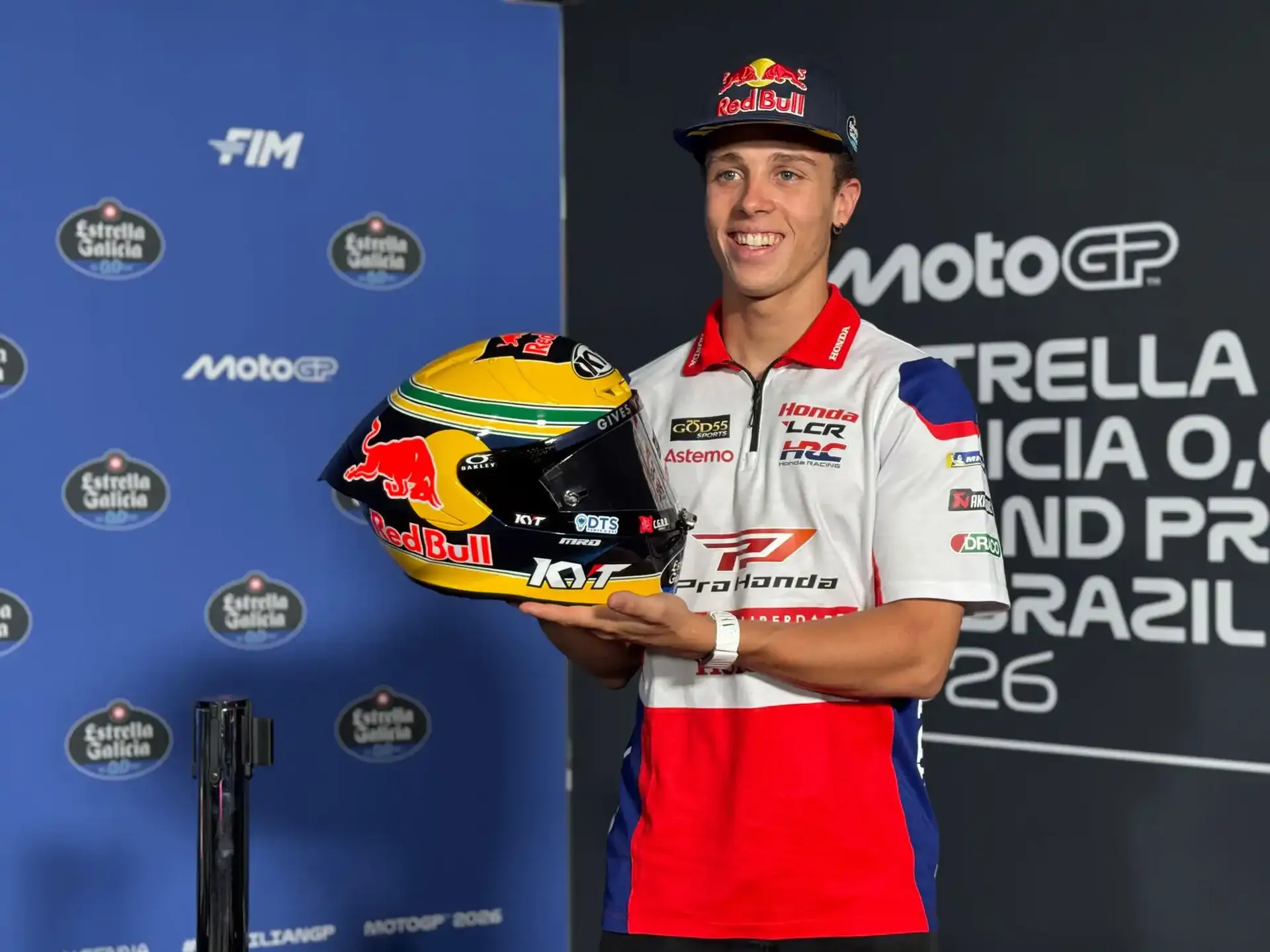 Novo Capacete de Diogo Moreira 2026 é divulgado Novo Capacete de Diogo Moreira 2026 é divulgado