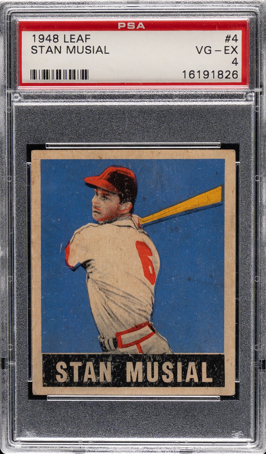 1948-1949 Leaf #4 Stan Musial Rookie PSA VG-EX 4