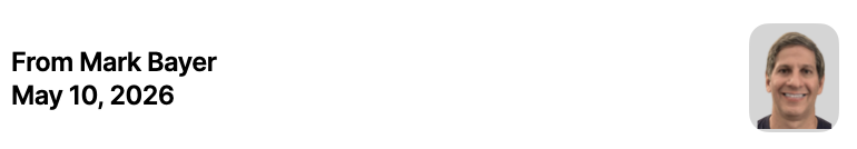 This is the masthead for the One for the Week newsletter