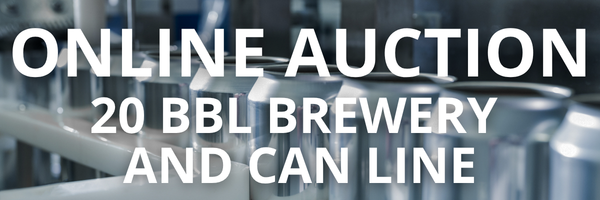 Online Auction - 20 BBL Brewery and Can Line