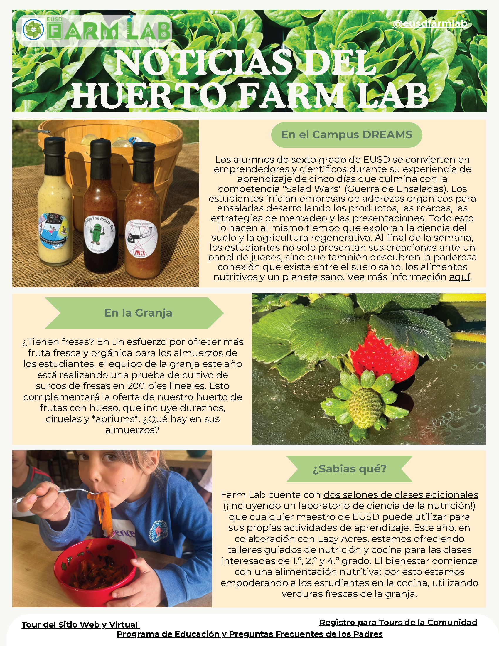 Farm Lab News. Click for PDF