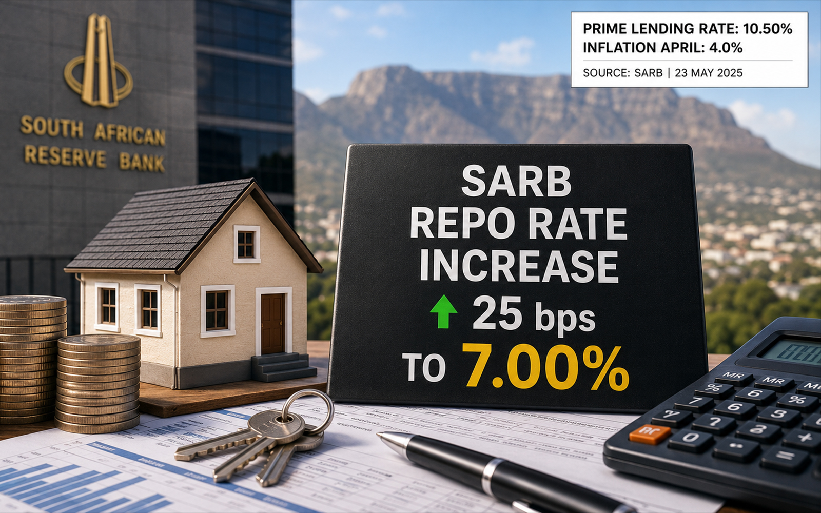 SARB Raises Repo Rate to 7% as Inflation Risks Cloud South Africas Economic Outlook