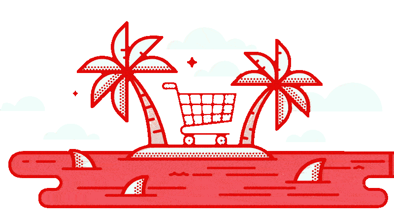 Someone who abandoned their shopping cart on an island because it was surrounded by scary sharks - you never know what may happen out there.