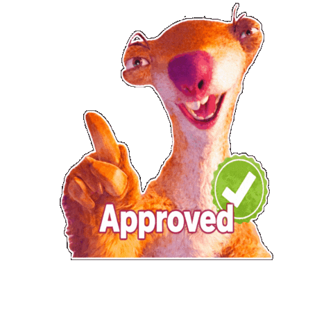 A bouncy virgil from Ice Age with an approved thumbs up