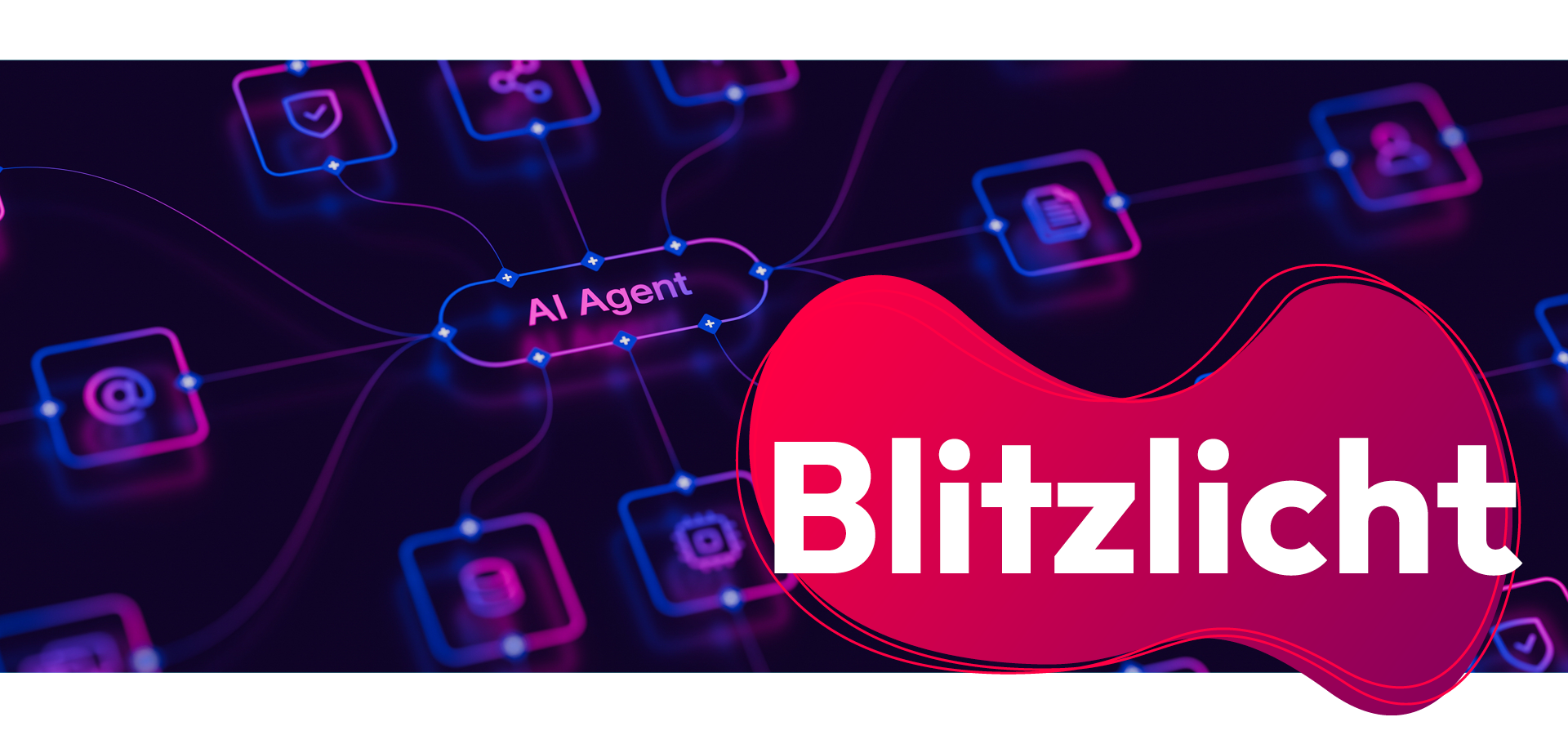 Ein buntes Kunst-Bild mit Lippen, Brille und Kopfhörern. Das Wort „Blitzlicht“ steht darauf.