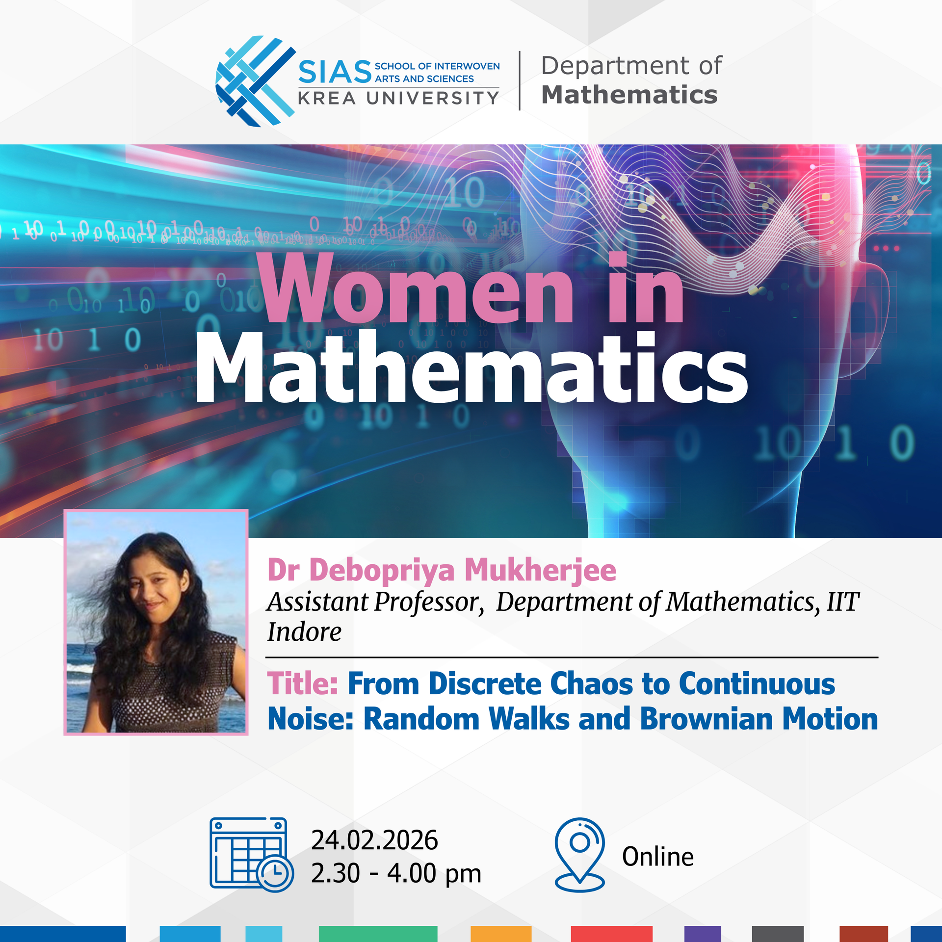 From Discrete Chaos to Continuous Noise: Random Walks and Brownian Motion
