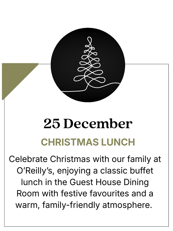 The O'Reilly's Family invites you to join us for a very special Celebration