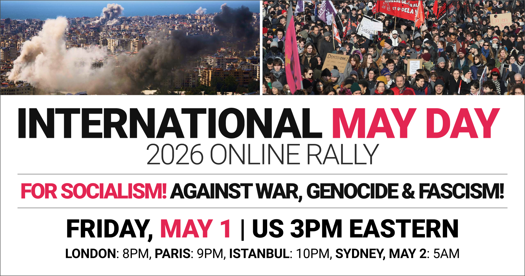 INTERNATIONAL MAY DAY 2026 ONLINE RALLY