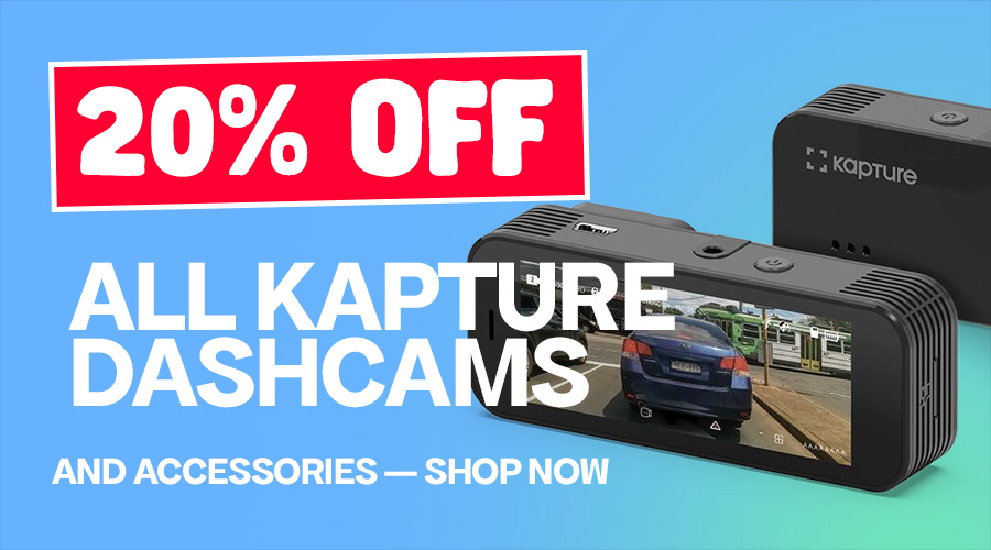 20% off all Kapture Dashcam / accessories 20% off all Kapture Dashcam / accessories