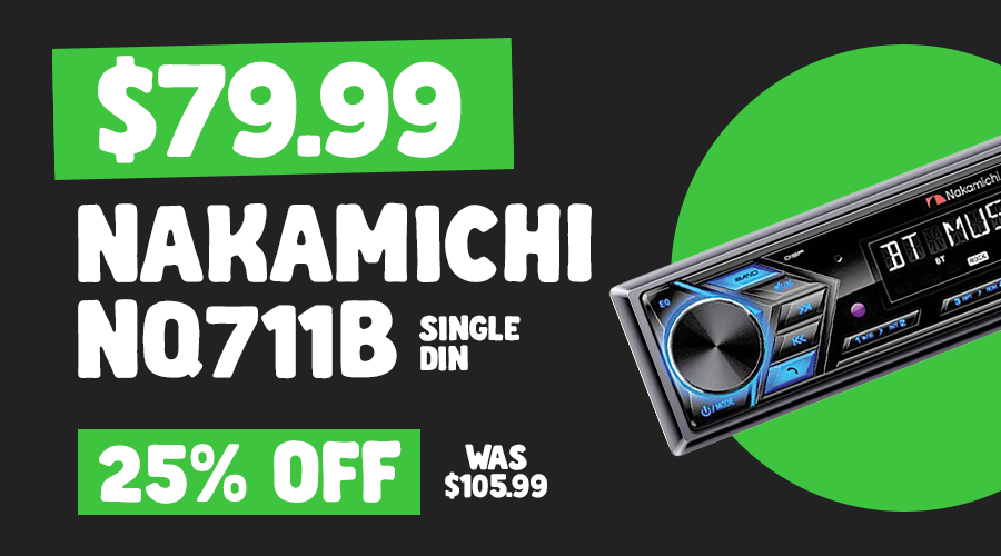 NAKAMICHI SINGLE DIN HEAD UNIT $69