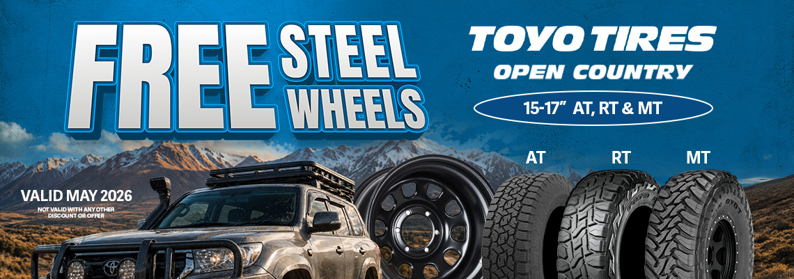 FREE STEELS WITH TOYO TYRES
