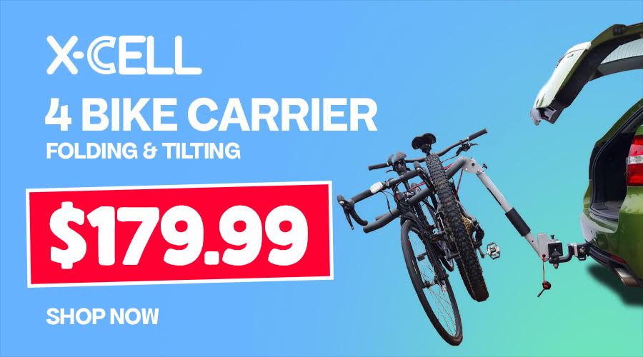 X-Cell Folding & Tilting Rack | 4 Bike Carrier $179.99 X-Cell Folding & Tilting Rack | 4 Bike Carrier $179.99
