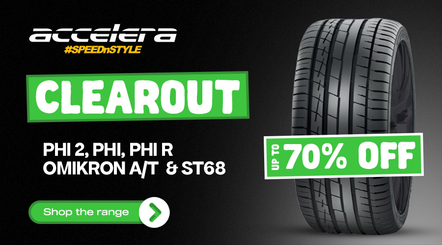 UP TO 70% OFF ACCELERA TYRES