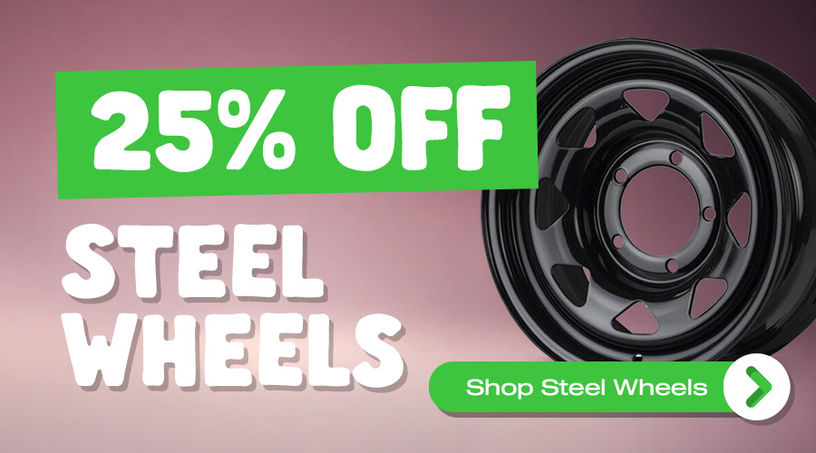 25% Off Steel Wheels