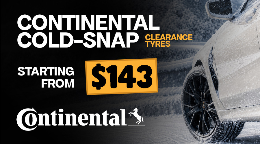 CONTINENTAL TYRES FROM $143