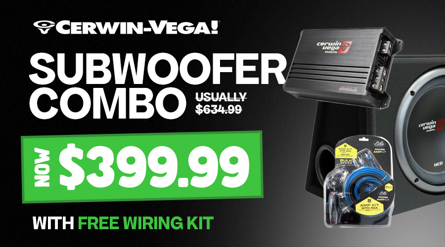 CERWIN VEGA SUB COMBO - $399