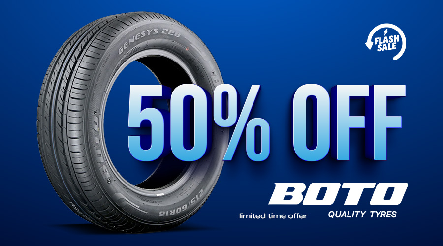 50% Off Boto Tyres