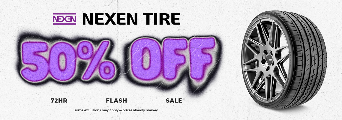 50% Off Nexen Tyres