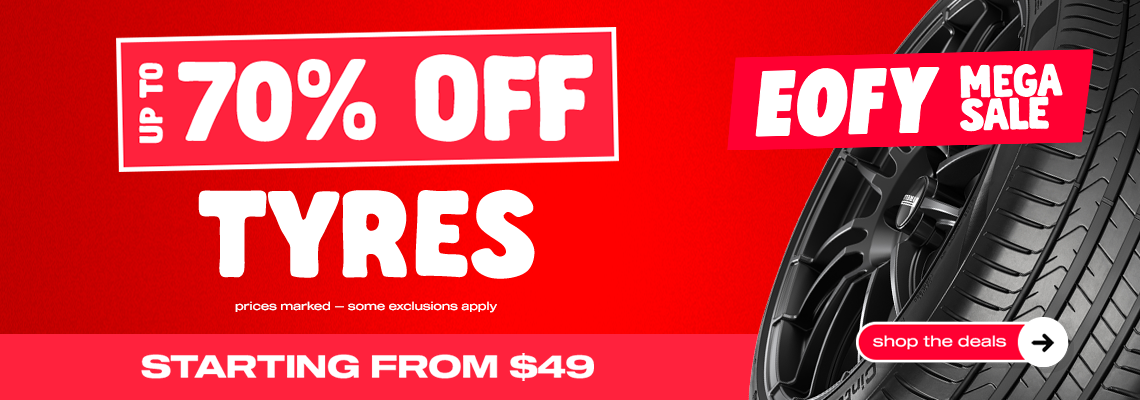 Up to 70% Off Tyres