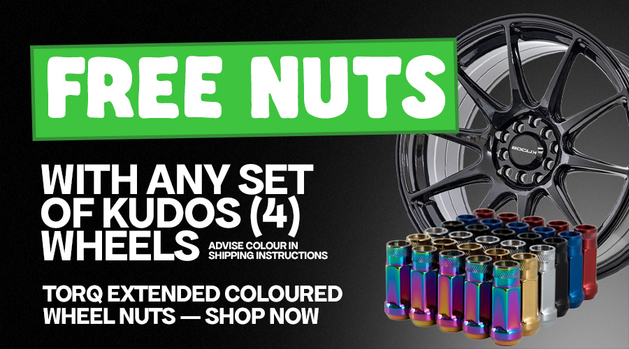KUDOS WHEELS + FREE EXTENDED NUTS