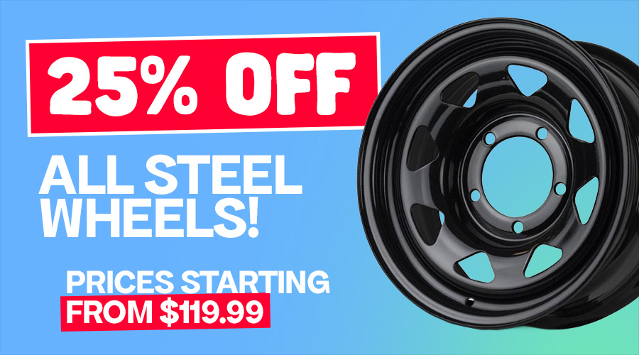 25% Off Steel Wheels 25% Off Steel Wheels