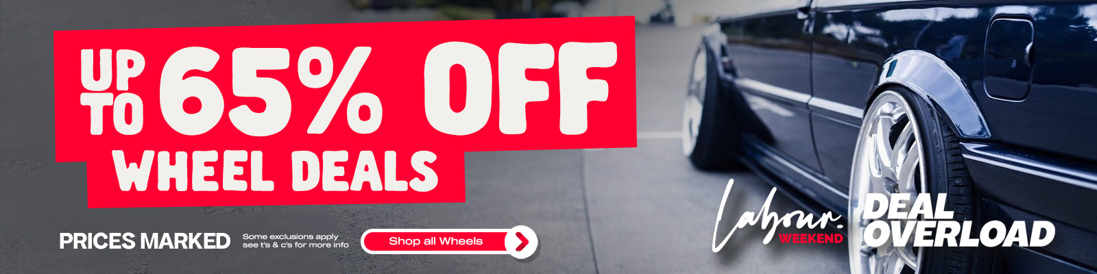 UP TO 65% OFF WHEELS