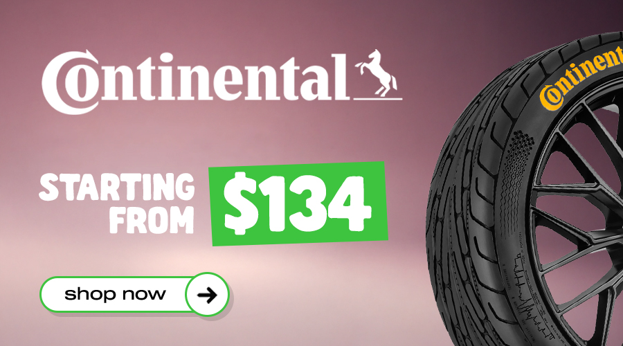 CONTINENTAL TYRES FROM $134 CONTINENTAL TYRES FROM $134