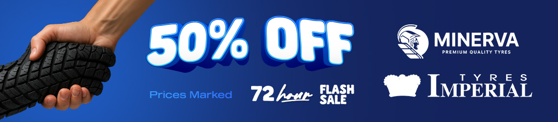 50% Off Imperial Minerva Tyres