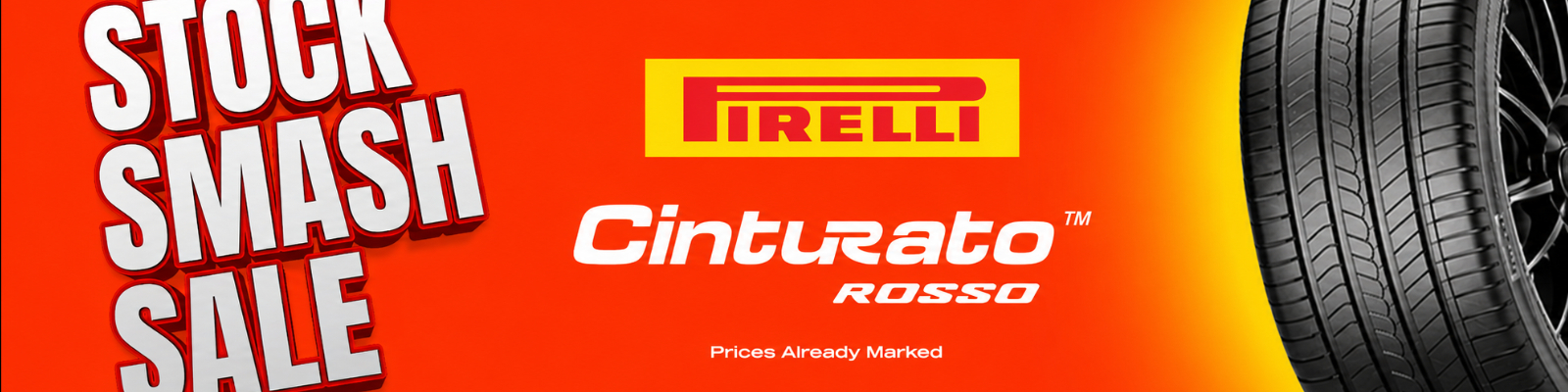 Pirelli Cint. Rosso Stock Smash Sale