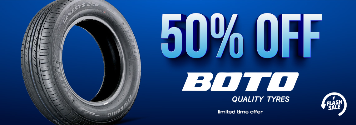 50% Off Boto Tyres