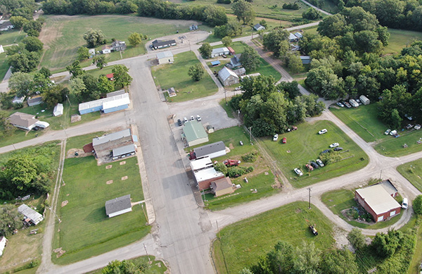 Aerial view of the city of Walnut.