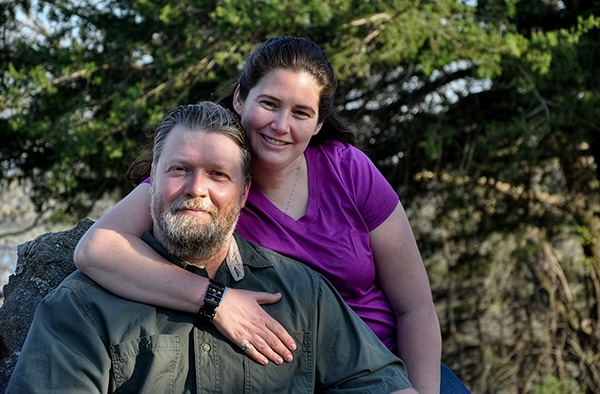Image of Sarah Johnson and her husband.