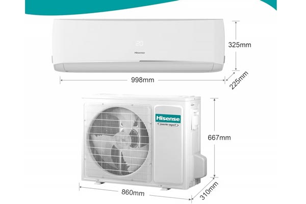 climatizzatore Hisense con unità esterna