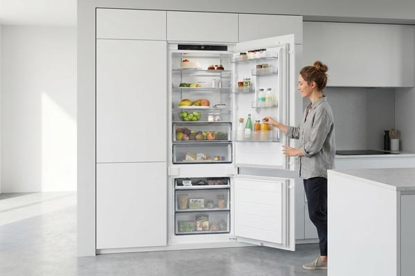 frigorifero combinato da incasso con motore inverter