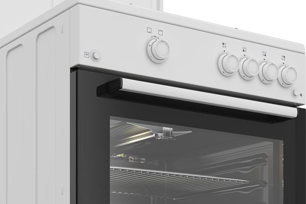 cucina libera installazione con forno a gas