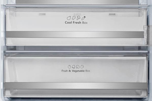 cassetto trasparente frutta e verdura frigo