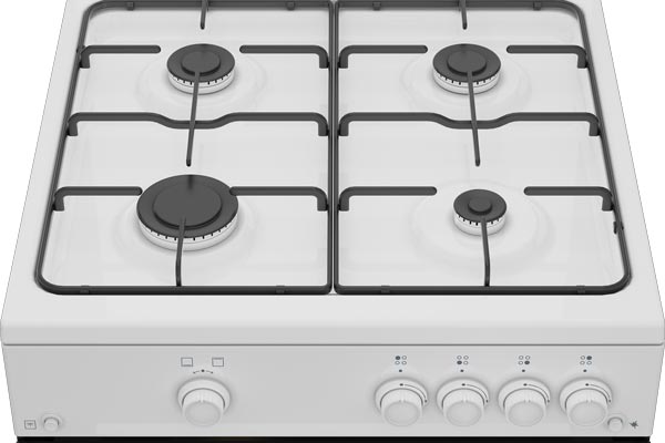 cucina a gas con 4 fuochi