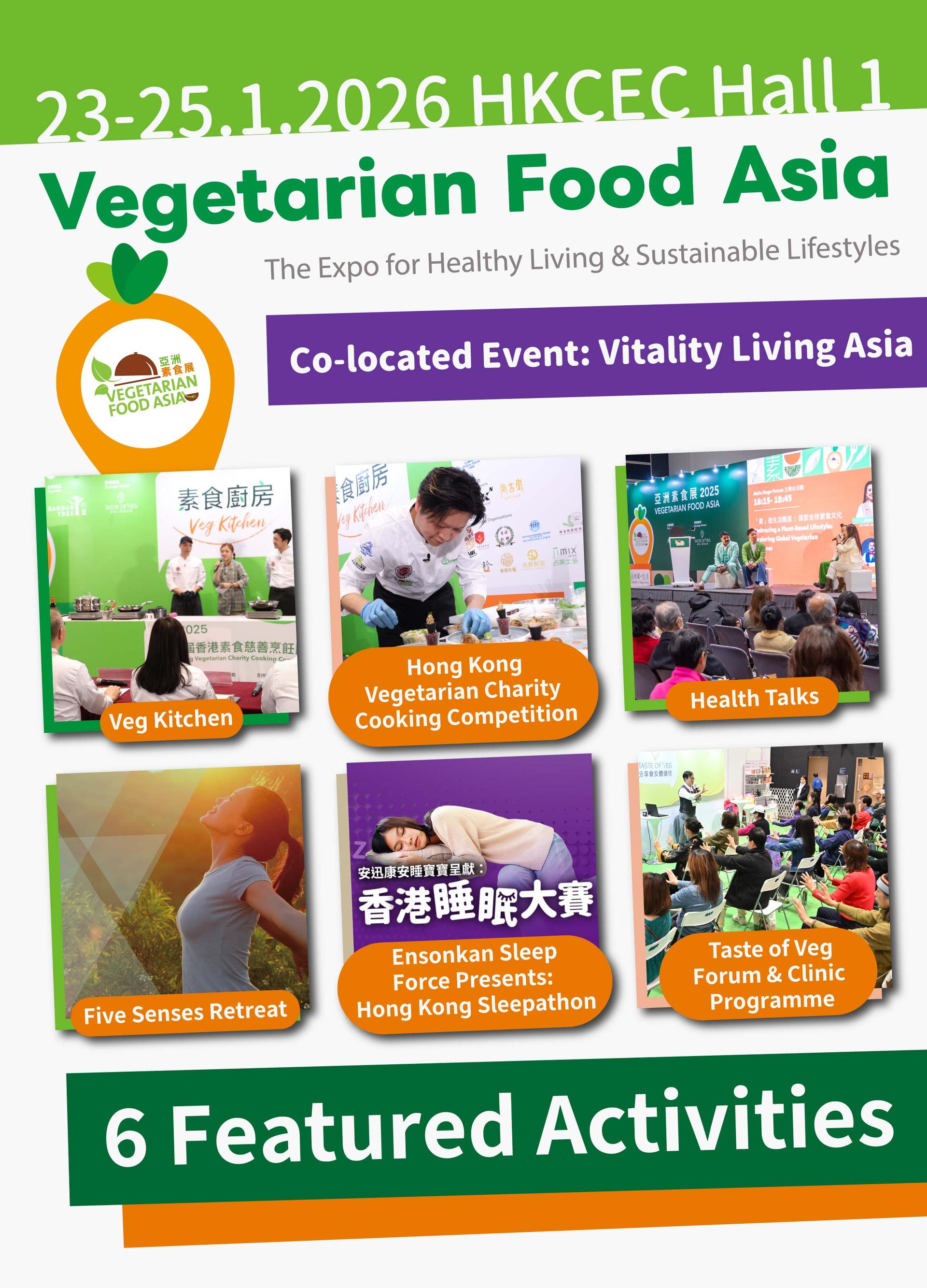 【6 Featured Activities】Register now for FREE admission to Vegetarian Food Asia 2026!