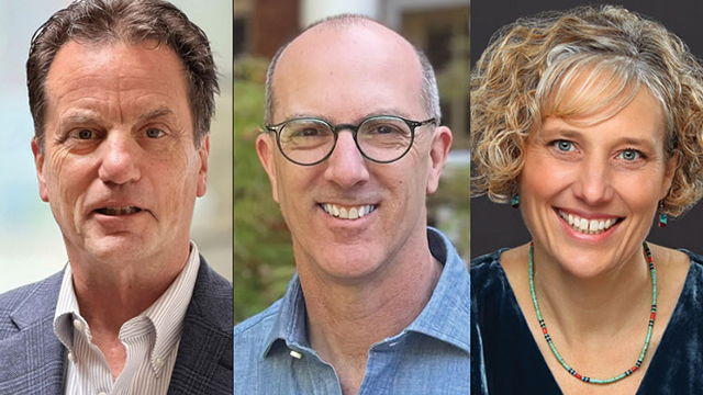 Profile photos (from left): James Edmunds, Mark Giordano and Dottie Metcalf-Lindenburger