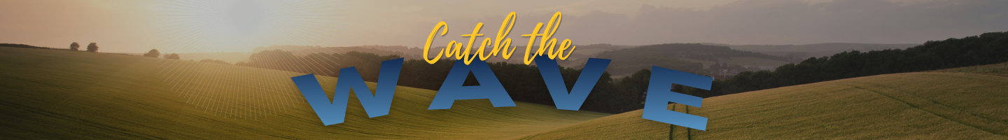 "Whitman Alumni Volunteer Experience, August 7-9, 2026" is superimposed over a sun rising over a rolling wheatfield