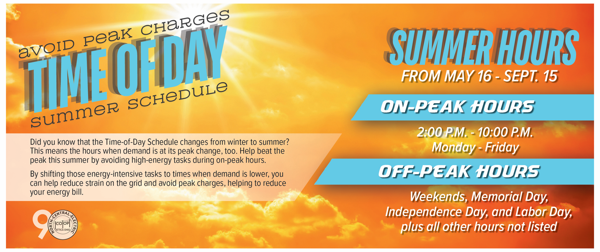 Time of day schedule