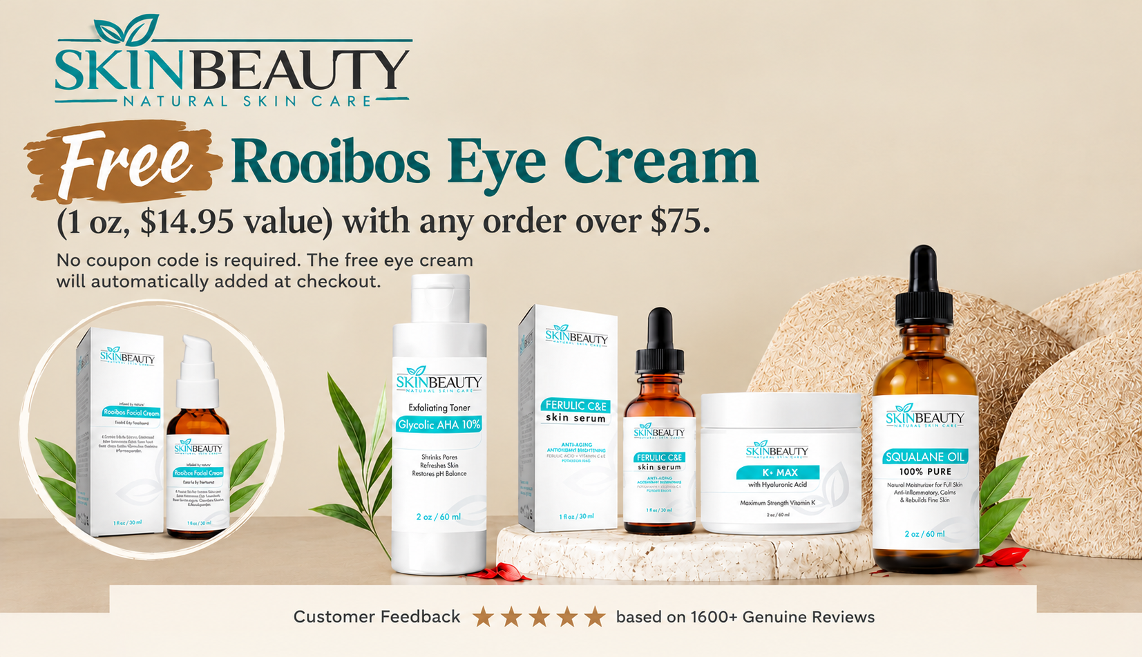 Skin Beauty Solutions: Free $14.95 Eye Cream on $75+ Orders