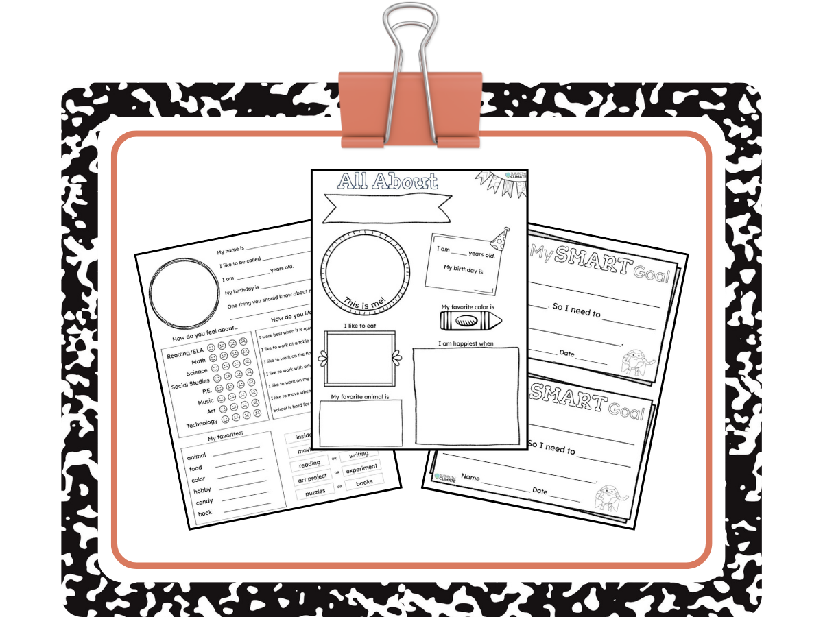 Back to School Activities for Grades 3-5
