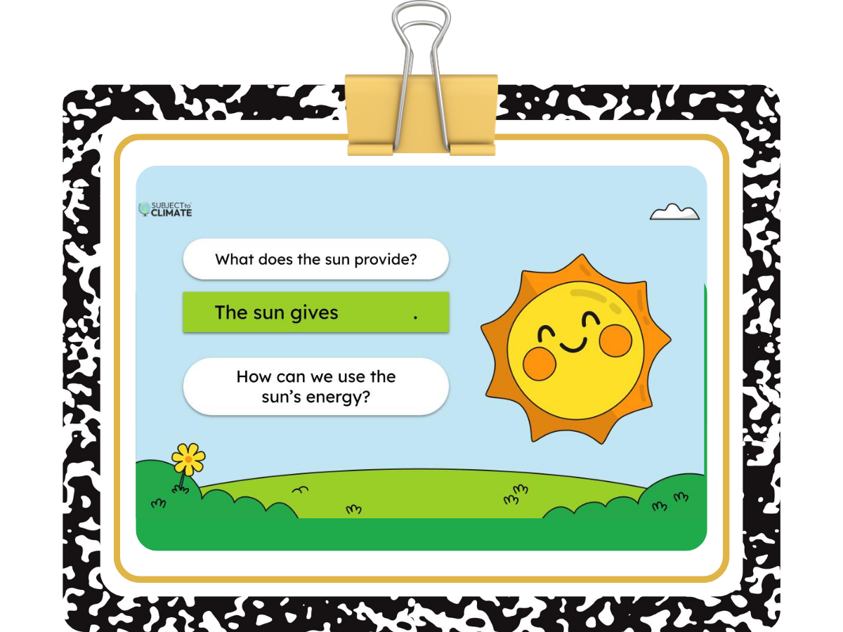 Sun lesson for kids