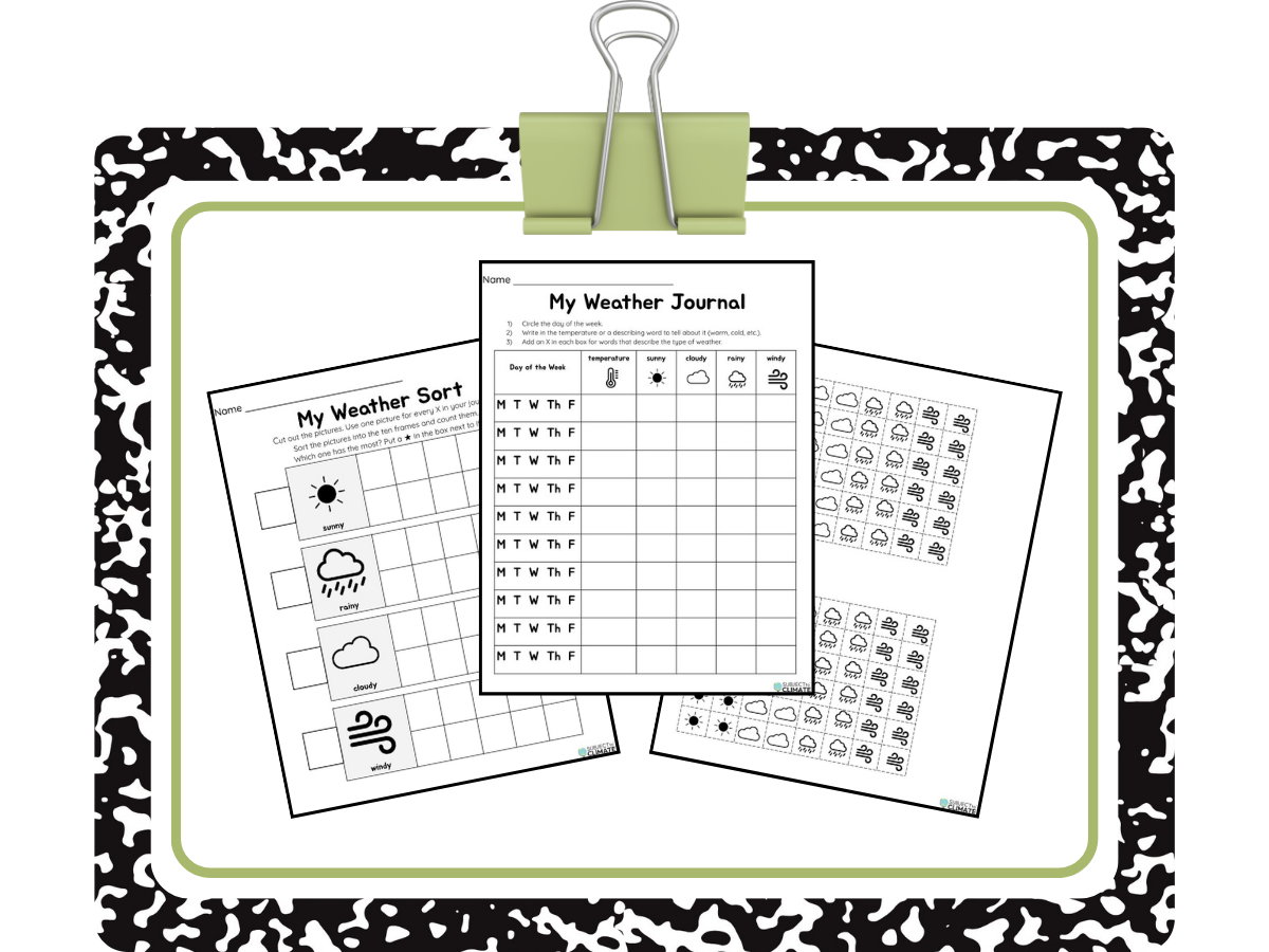 Weather data and graphing activity 