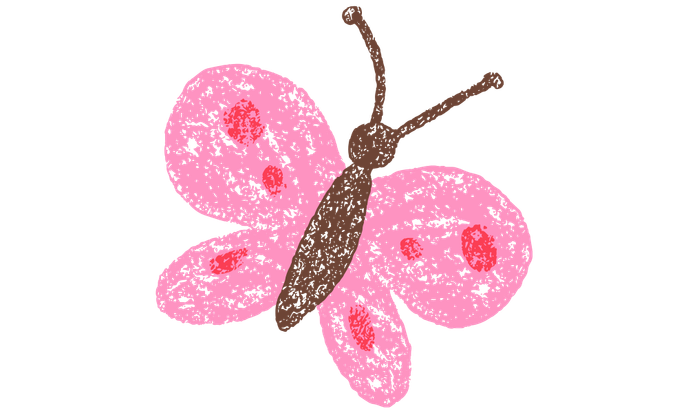 a pink butterfly  background