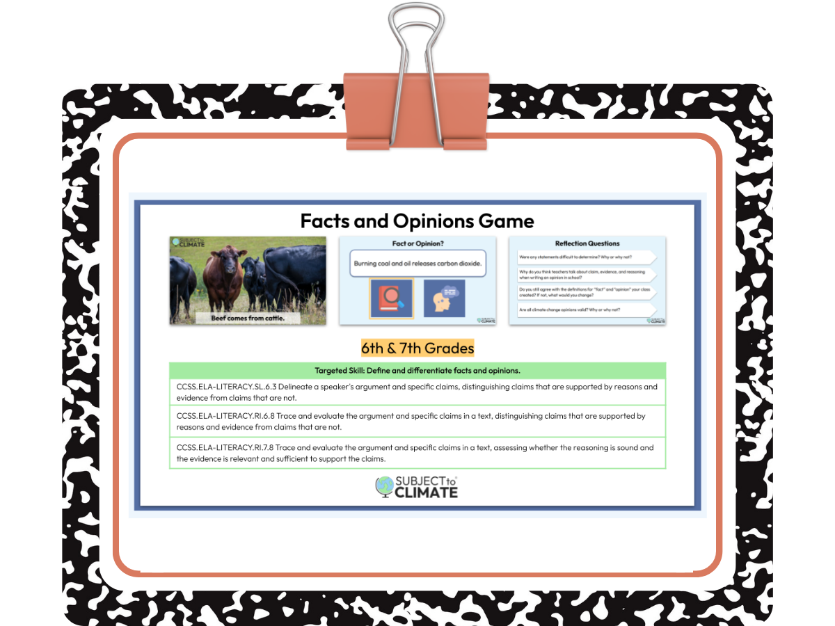 Facts and Opinions Game