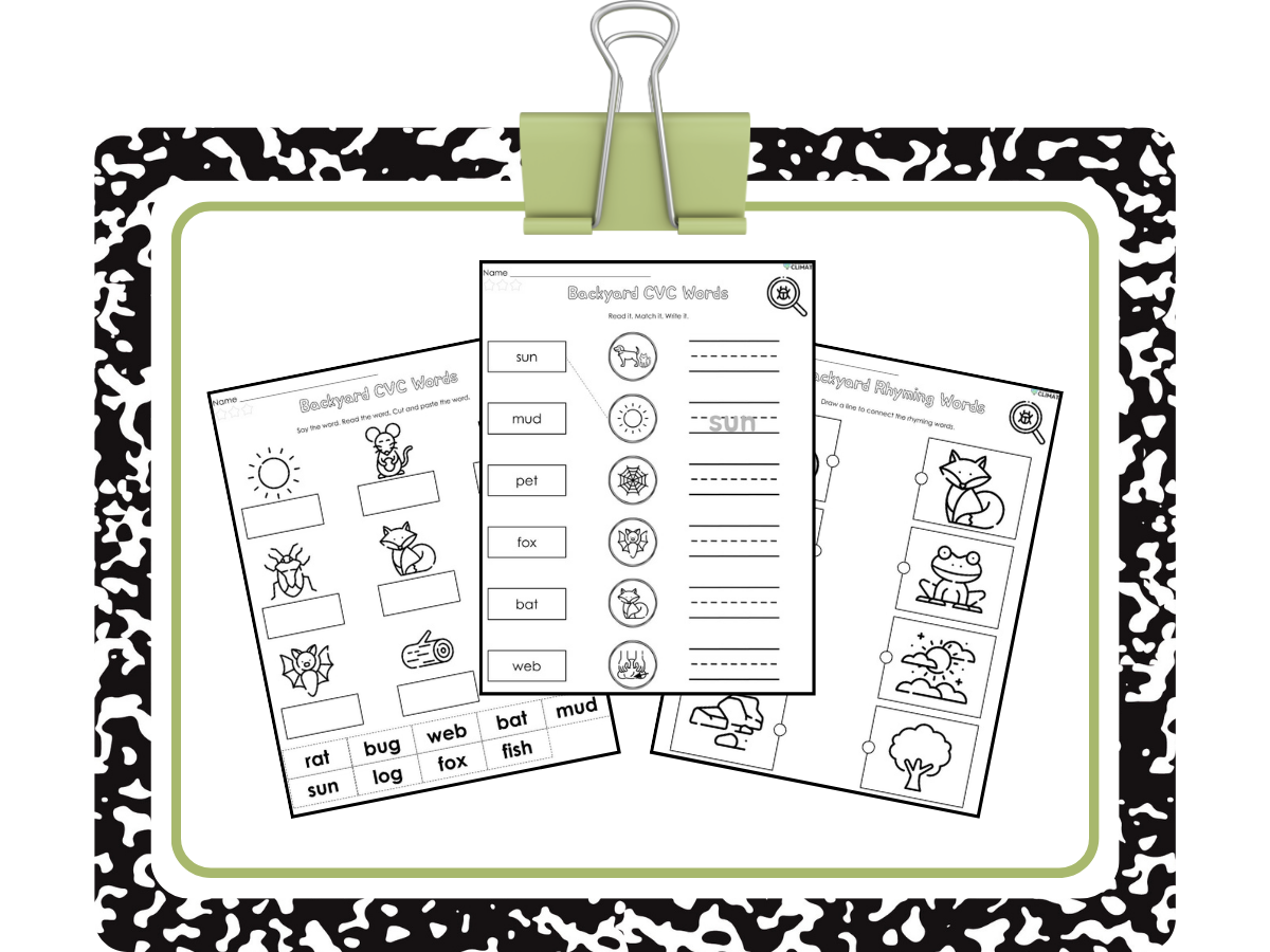 Backyard ELA: printable bundle
