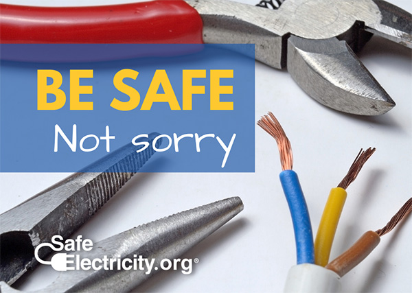 Be Safe, Not Sorry; Image: Electrical tools on table.