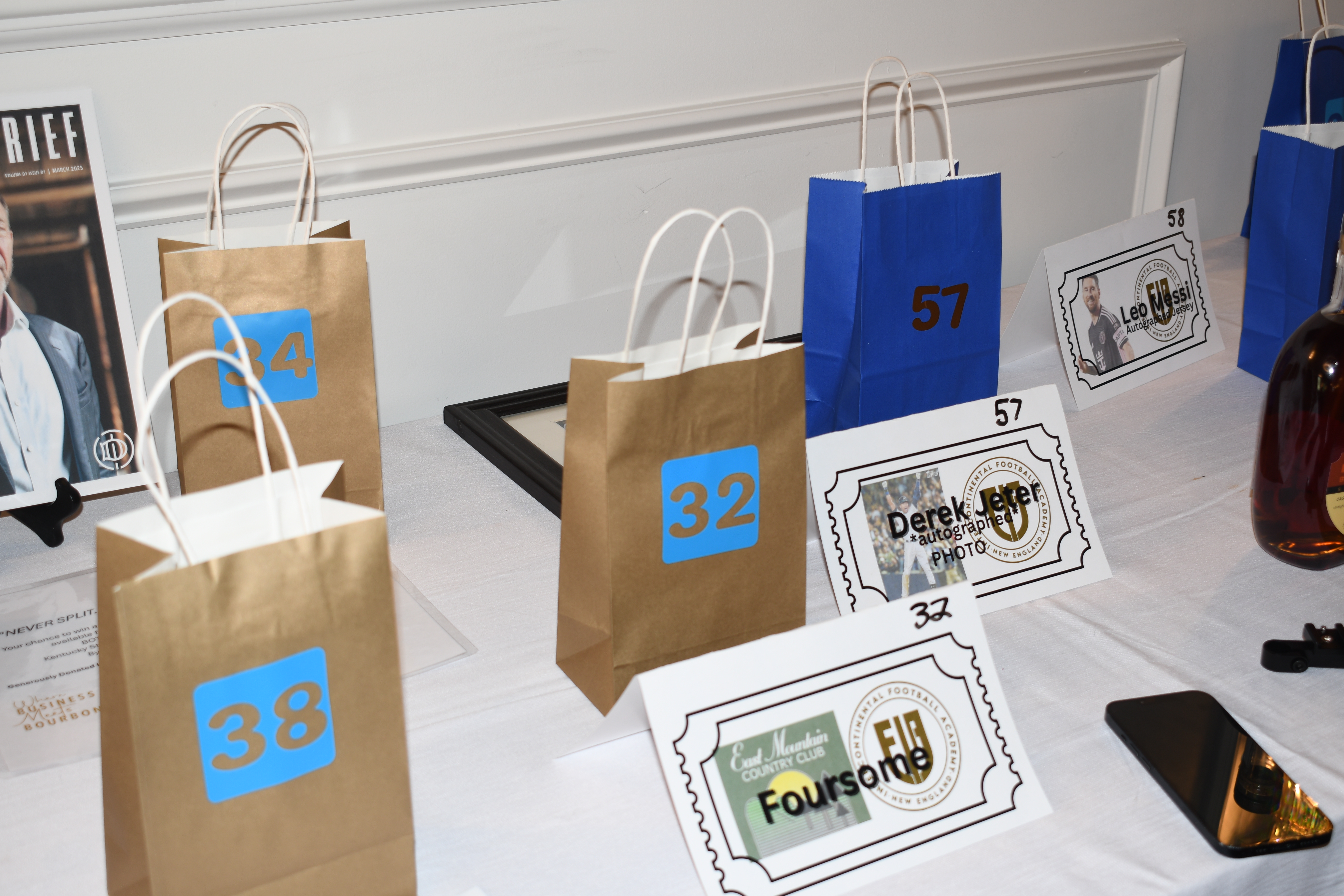 IFA West Golf Tournament prize display